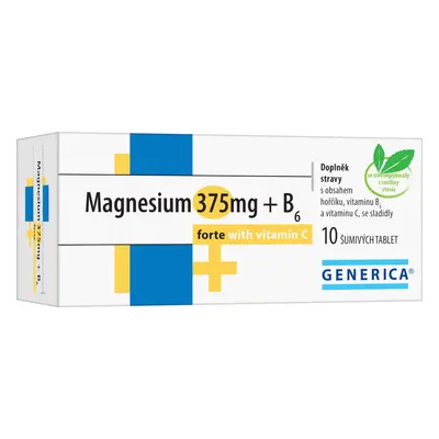 Magnesium 375mg+b6 Forte Generica+vit.c Eff.tbl.10