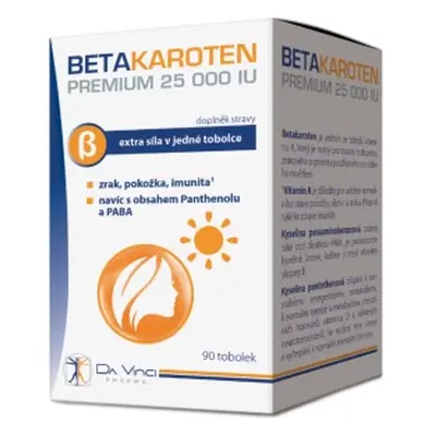 Beta karoten premium 25 000 IU Da Vinci Pharma 90 tobolek