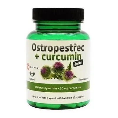 Ostropestřec+curcumin forte 60 kapslí Galmed