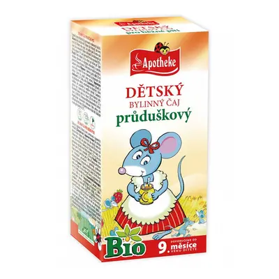 Apotheke Dětský čaj Bio Průduškový 20x1.5g