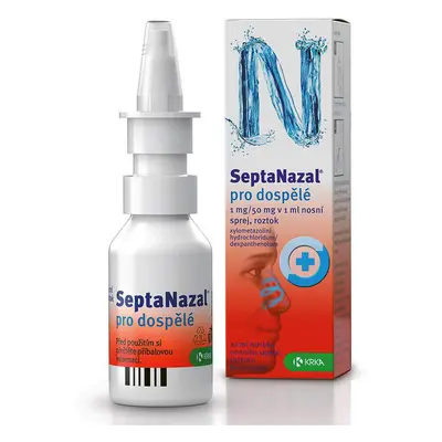 Septanazal Pro Dospělé 1mg/ml+50mg/ml nosní sprej 10ml