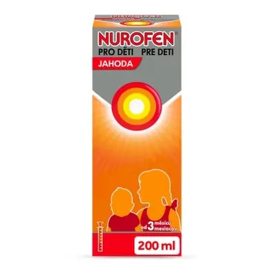 Nurofen pro děti jahoda 20mg/ml perorální suspenze 200 ml