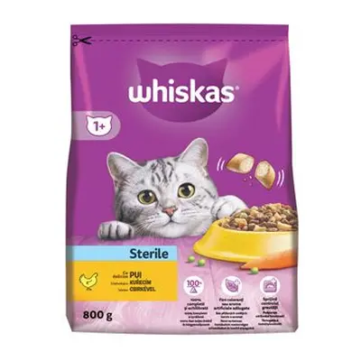 Whiskas Dry Sterile S Kuř. 800g