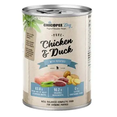 Chicopee Dog Konz. Junior Pure Chicken&duck 400g