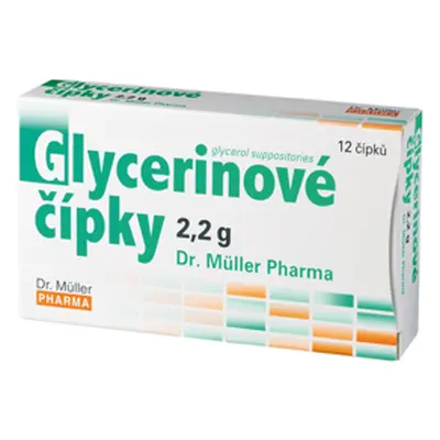 Glycerinové čípky 2.2g 12 čípků Dr.müller