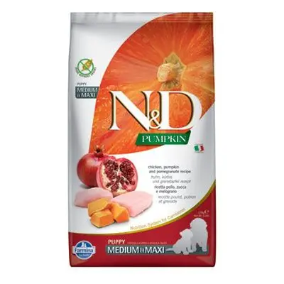 N&D Pumpkin Dog Puppy M/L Chicken & Pomegranate 2,5kg