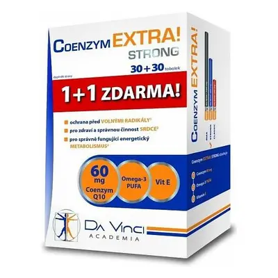 Coenzym EXTRA! Strong 60mg DaVinci 30+30 tobolek