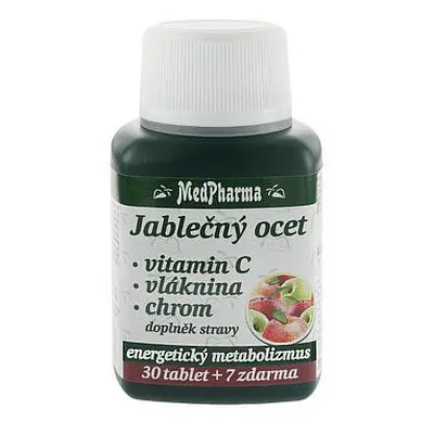 Medpharma Jablečný Ocet+vlák.+vit.c+chrom Tbl.37