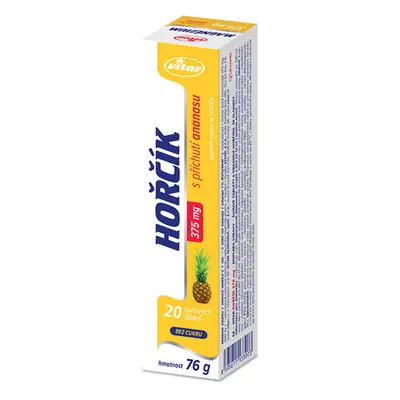 Vitar Hořčík 375mg ananas 20 šumivých tablet