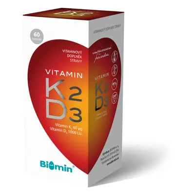 Biomin Vitamin K2+D3 1000 I.u. 60 tobolek