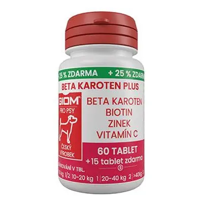 Giom S Pes Beta-karoten Plus 60 Tbl 25% Zdarma