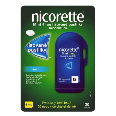 Nicorette Mint 4mg 20 pastilek