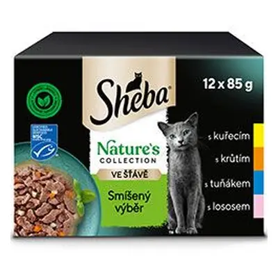 Sheba kapsa nature mix výběr 12x85g