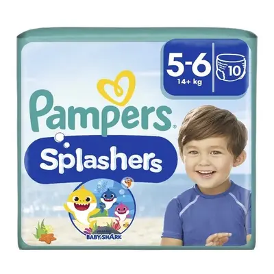 Pampers Splashers velikost 5-6 plenkové kalhotky 14 kg+ 10 kusů