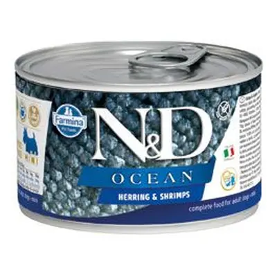 N&D Dog Ocean Adult Herring & Shrimps Mini 140g