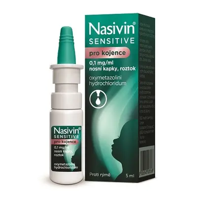 Nasivin sensitive pro kojence 0,1mg/ml kapky 5ml