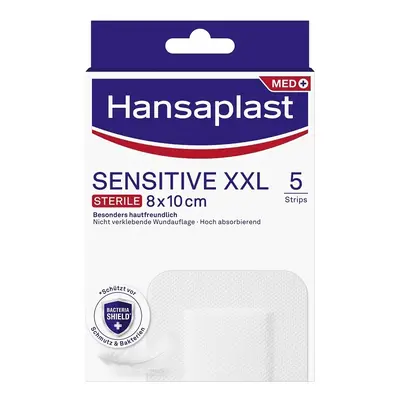 Hansaplast Sensitive XXL elastická náplast 8x10 cm 5ks