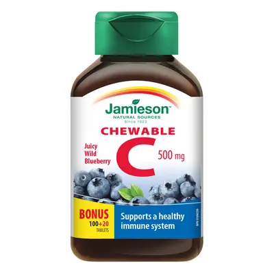 Jamieson Vitamín C 500mg Borůvka Cucací Tbl.120