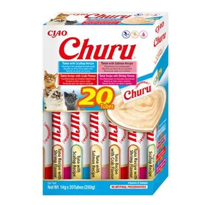 Churu Cat Box Tuna Seafood Variety 20x14g