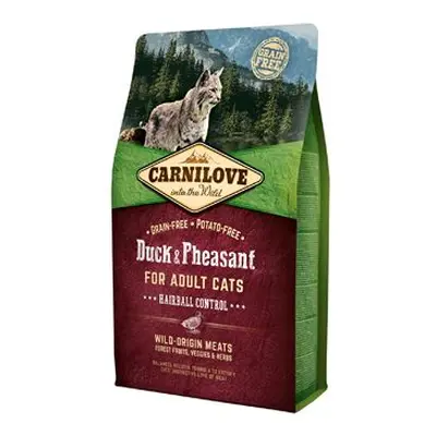 Carnilove Cat duck&pheasant adult hairball control 2kg