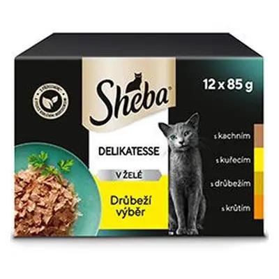 Sheba kapsa drůbeží výběr v želé 12x85g