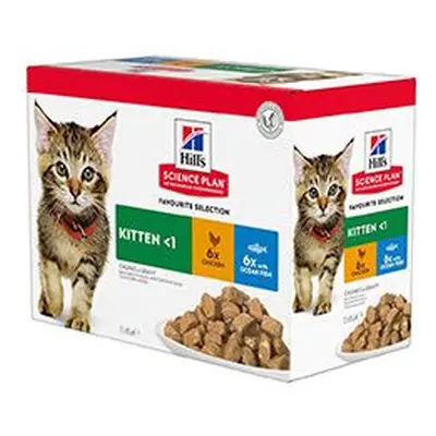 Hill S Fel. Sp Kitten Chicken&ocean Fish Kapsa 12x85g