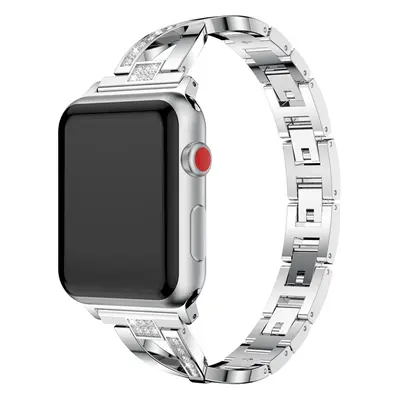 eses Kovový elegantní řemínek pro Apple Watch - Stříbrný 38mm, 40mm, 41mm