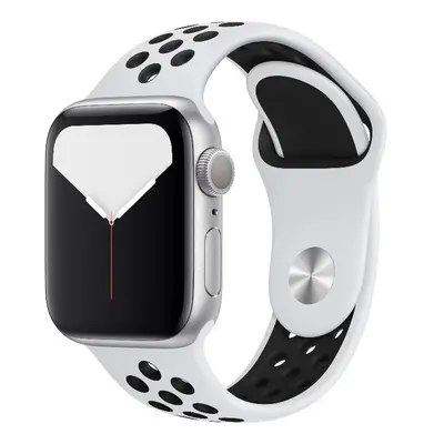 eses Silikonový řemínek pro Apple Watch - Bílo černý, S, M, L - 38mm, 40mm, 41mm