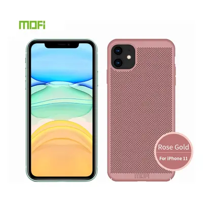 Děrovaný kryt MOFI na iPhone 11 - růžová