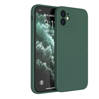 Silikonový kryt pro iPhone 12 - Tmavě zelený