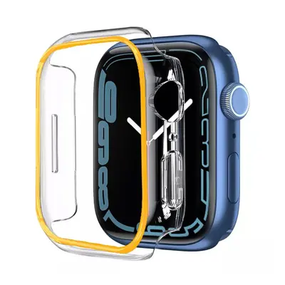 Ochranný rámeček pro Apple Watch - 44mm, svítící, oranžový