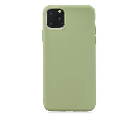 Matný silikonový obal na iPhone 11 Pro Max - hráškově zelená