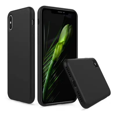 Silikonový kryt pro iPhone X a XS - Černý