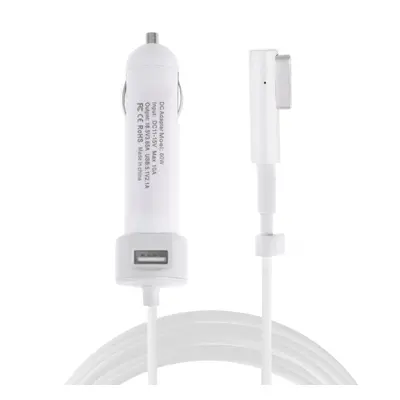 60W nabíječka na MacBook do auta + USB port - magsafe