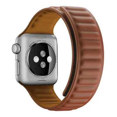 eses Silikonový magnetický řemínek pro Apple Watch - Hnědý 38mm, 40mm, 41mm