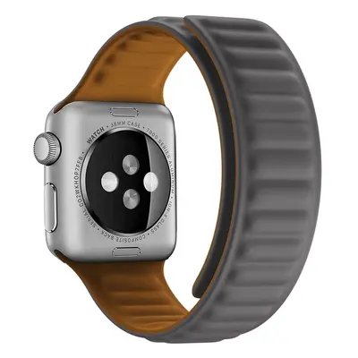 eses Silikonový magnetický řemínek pro Apple Watch - Šedý 38mm, 40mm, 41mm