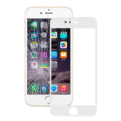 3D tvrzené sklo pro iPhone 6 a 6S - Bílé