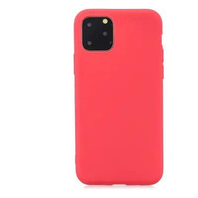 Matný silikonový obal na iPhone 11 Pro - červená