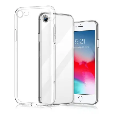 Silikonový kryt pro iPhone SE 2022, SE 2020, 7 a 8 - Průhledný