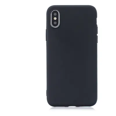 Matný silikonový obal na iPhone XR - Candy Black