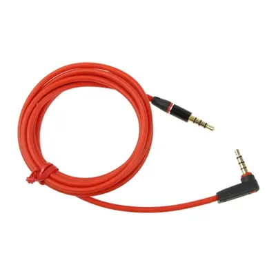 Audio kabel 1,2m 3.5 mm (samec) / 3.5 mm (samec) Tvar-L - červená