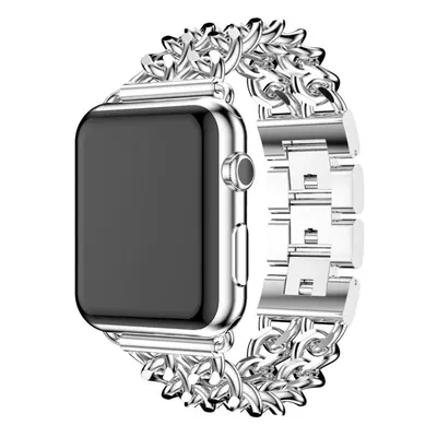 eses Kovový řetízkový řemínek pro Apple Watch - Stříbrný 38mm, 40mm, 41mm