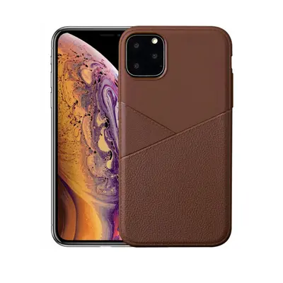 Tenký silikonový kryt Split na iPhone 11 Pro Max - hnědá