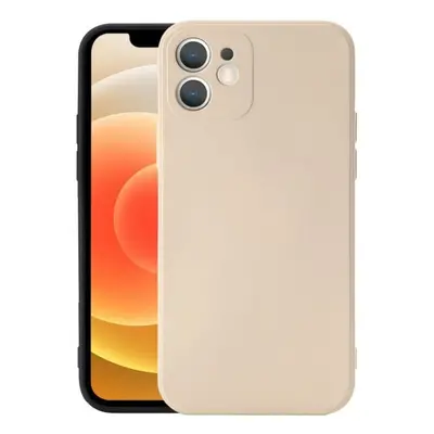 Silikonový kryt pro iPhone 12 Mini - Béžový