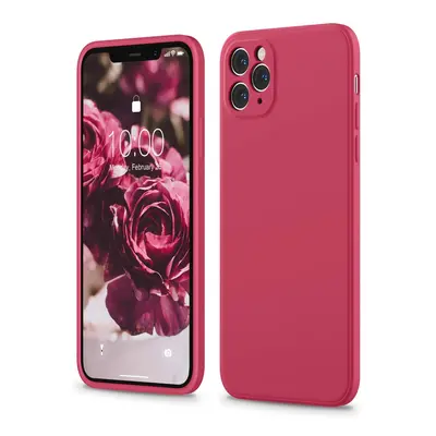 Silikonový kryt pro iPhone 11 Pro Max - Tmavě růžový