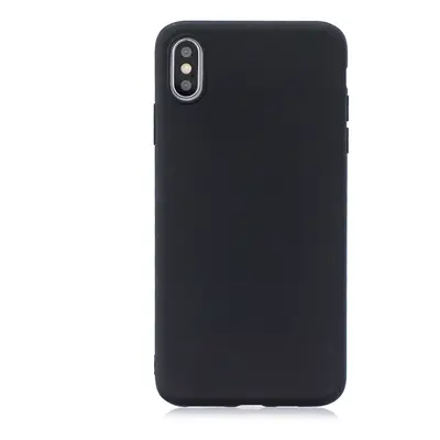 Matný silikonový obal na iPhone X/ XS - Candy Black