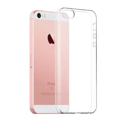 Silikonový kryt pro iPhone SE 2016, 5, 5S, 5C - Průhledný