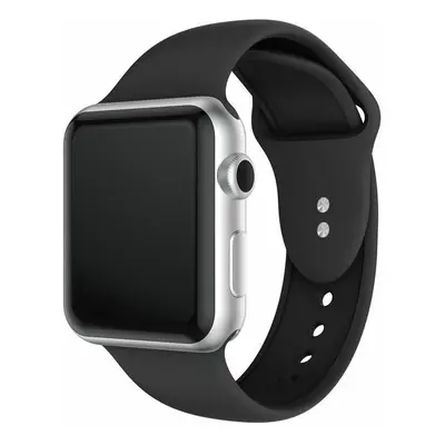 eses Silikonový řemínek pro Apple Watch - Černý S, M, L - 42mm, 44mm, 45mm, 49mm