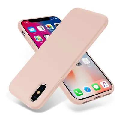 Silikonový kryt pro iPhone X a XS - Růžový