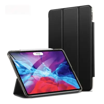 Pouzdro z PU kůže pro Apple iPad Pro 12.9 (2020) + slot pro Apple Pencil - Black